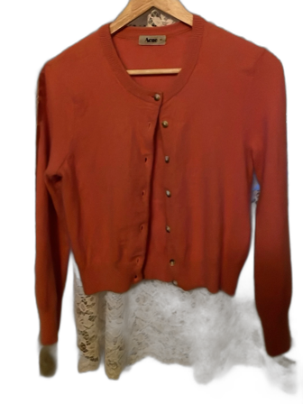 Korallröd kofta från Acne XS