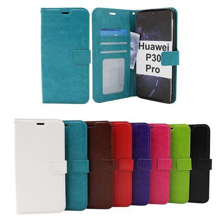 Crazy Horse Wallet Huawei P30 Pro (vog-l29) Svart
