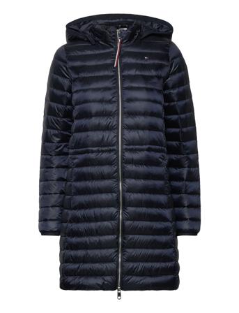 Feminine Lw Down Coat Fodrad Rock Marinblå Tommy Hilfiger