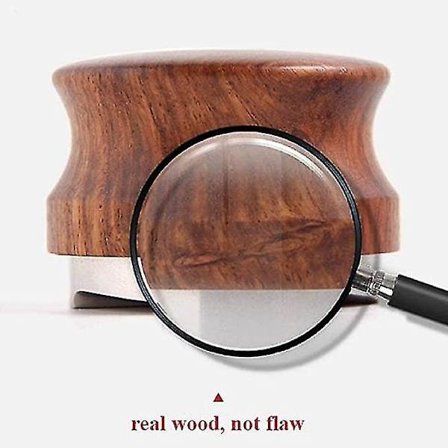 Kaffedistributør 58mm Tamper Træhåndtag Justerbar Nivellering