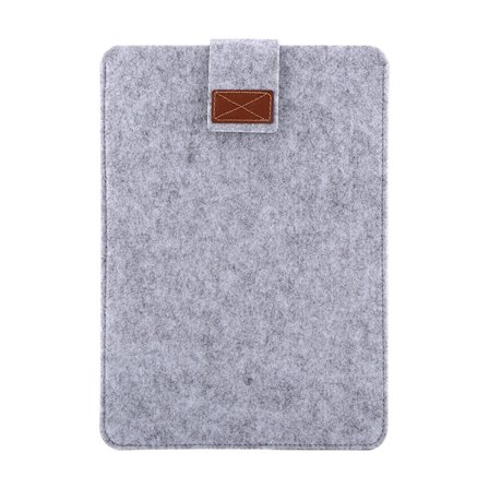 Trendigt mjukt laptopfodral, repskyddande skyddsväska för Macbook Air Pro Retina (13 tum, grå)