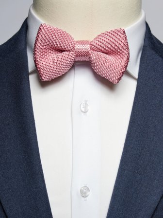 John Henric Men's Rosa Strickfliege Size Pre-tied