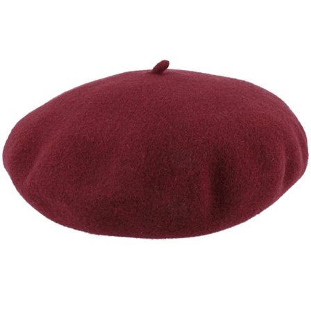 CTH Ericson - Rood beret Hoed - Amelie Wool Bordeaux Beret @ Hatstore