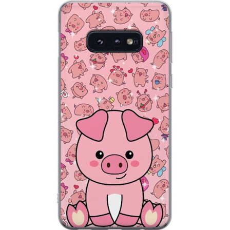 Kompatibelt Mobildeksel til Samsung Galaxy S10e Kawaii Rosa Gris Søt Anime