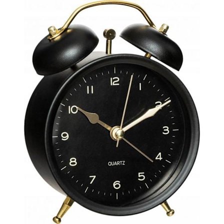 Väckarklocka - väckarklocka utan radio Atmosphera Alarmklocka med gyllene, svarta visare