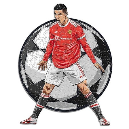 Cristiano Ronaldo puinen palapeli lapsille A5