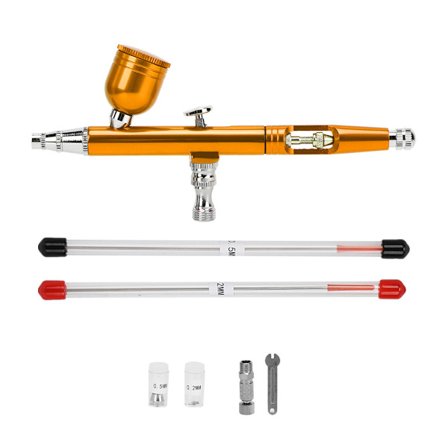 Maalausruiskupistooli, jossa ulkoinen säätö, tee-se-itse-ruiskutustyökalu mainontaan ja T-paitoihin (Kulta)