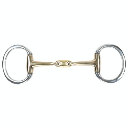 Shires Mässing Sugtablett Häst Äggbutt Snaffle Bit 5in Mässing