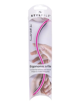 Stylpro Stylfile Curved 3 In 1 S-Shape Nail File - Nude - ONE SIZE