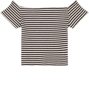 Kids - Garcia Cream Striped Ribbed Top 164/170 cm - Tops - 164/170 cm - Cream - Mädchen