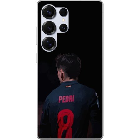 Samsung Galaxy S25 Ultra Gjennomsiktig deksel Pedri FC Barcelona Fotball Spansk Midtbanespiller Mål Sportsmotivasjon Fans Barn Ungdom