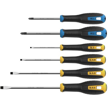 Hultafors HSS SL/PZ Skrutrekkersett 6 deler, Håndverktøy