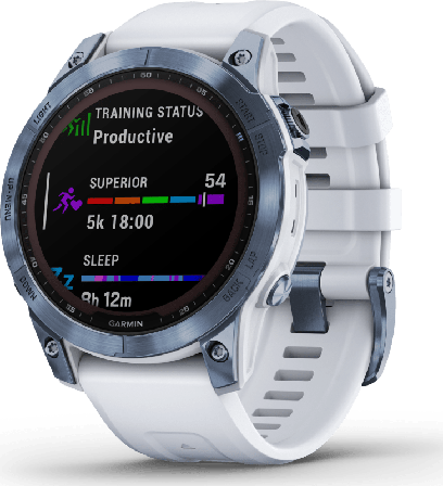 Garmin Fenix 7 Sapphire Solar fitness watches White 47 mm