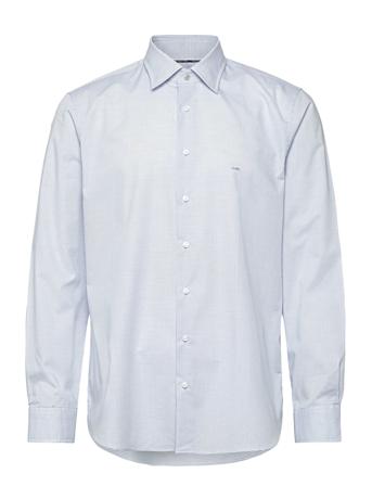 2Ply Fine Dobby Modern Shirt Blue Michael Kors