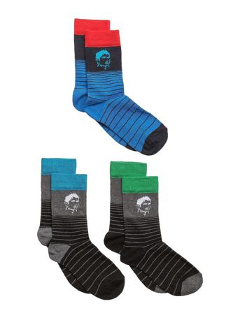 Cr7 Kids Socks 3-Pack Socks & Tights Socks Monivärinen/Kuvioitu CR7