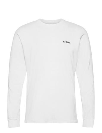 Essential Logo Ls T-Shirt T-shirts Long-sleeved Vit BLS Hafnia