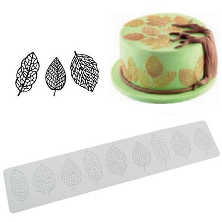 Silikonebladformet Fondantforme Chokoladeform Til Kagebagværk Dekoration Bage Gumpasteforme Damp Ovn Tilgængelig Og Resin Stjerne