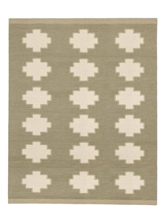 Wool Rug Tucson Green/Light Green Oeko-Tex