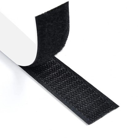 ING Selvklebende borrelåstape, ripebestandig dobbeltsidig tape, bred selvklebende tape, sterk borrelåstape, egnet for DIY-prosjekter