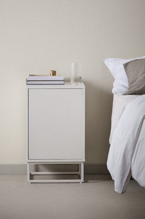 Jotex - Nattbord Matt hvit hvit - LYCKEBY - Kjøp Nattbord hos Jotex