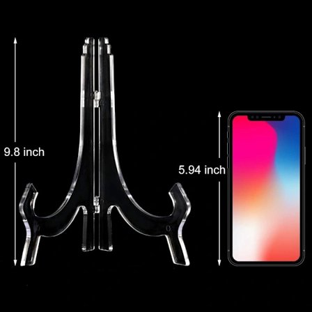 4 st Transparenta displayställ i plast Transparent förvaringsställ 1 st