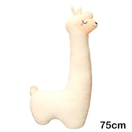 Laama Vartalotyyny Jättimäinen Alpakka Pehmo Pitkä Vartalotyyny Pörröinen Alpakka Pehmolelu