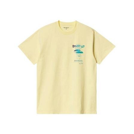 Carhartt Wip, S/S Imports T-Shirt I030183 Soft Żółty, Mężczyzna, Rozmiar: S