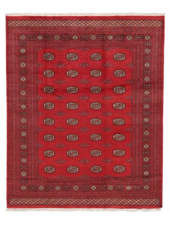 Pakistan Bokhara 2Ply Matta Orientalisk Mörkröd (Ull, Pakistan)