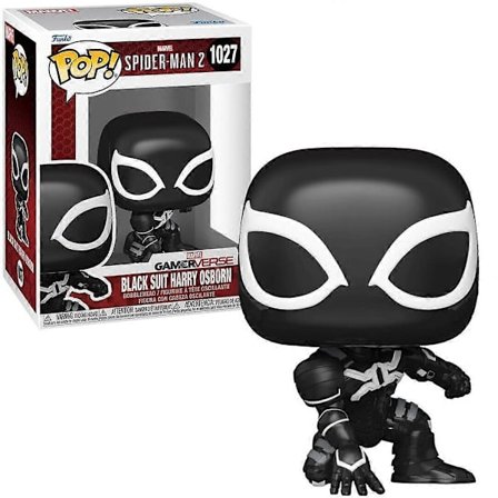 Harry Osborn (Musta Puku) Spider-Man 2 Pop! Games Vinyylifiguuri