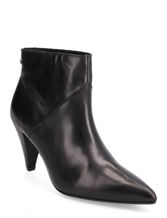 Biagida Ancle Boot Crust Shoes Boots Ankle Boots Ankle Boot - Heel Sort Bianco