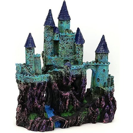 Vannlandskapsdekorasjon Liten Simulert Slott Vann Kreativ Harpiksdekorasjon Ornam