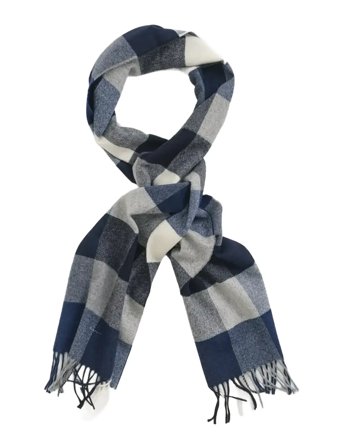 Wool Multi Checked Scarf Blue GANT
