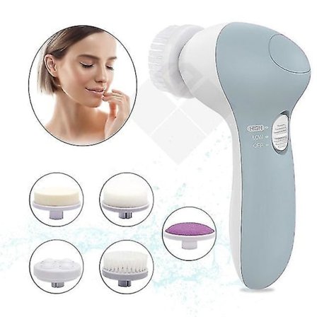 5 In 1 Face Cleansing Brush Silicone Facial Brush Electric Wash Face Machine Deep Cleaning Pore Skin Care Face