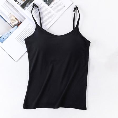Spaghetti Strap Vest Basic Vest SORT XL black XL
