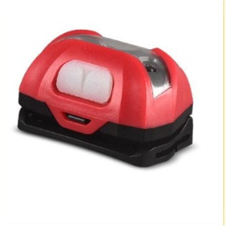 LED-huvudlampa med gestorsensor, infraröd induktionsfiske natt