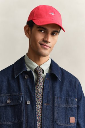 GANT Herren Cap aus Baumwolltwill (ONE SIZE) Rot