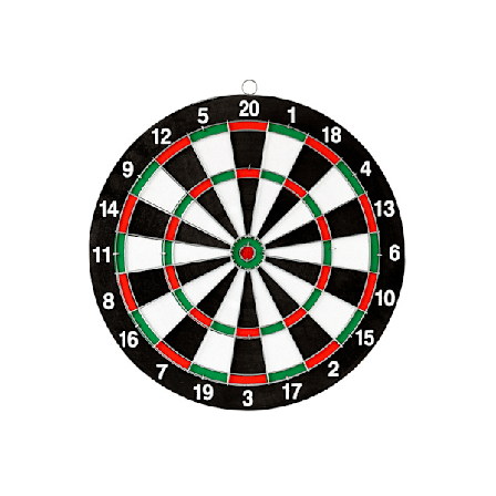 Mini darttavla set, 12-tums dubbelsidig darttavla