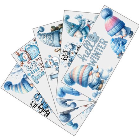 Nye jule UV transfer klistermærker til glasvarer, møbler, metal og andre hårde overflader. Perfekt til glatte, sømløse print.