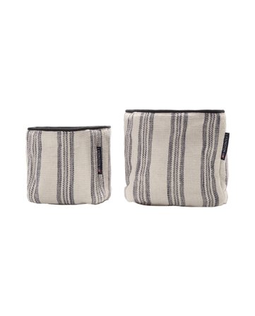 Lexington Randiga korgar i ekologisk bomullscanvas, set om 2