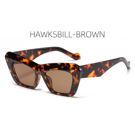 Fashion Vision Retro Vintage Cateye Kvadratiske Solbriller Plast Ramme 90-talls Solbriller Stilig Klassisk 70-talls Briller