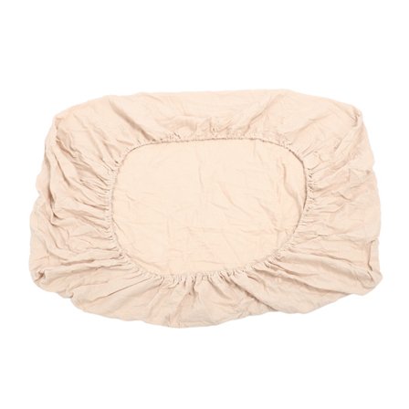 Dra-på-lakan Spjälsäng Heltäckande Bomull Krinkeltyg Mjukt Andningsbart Bekvämt Småbarnssäng Madrass Khaki