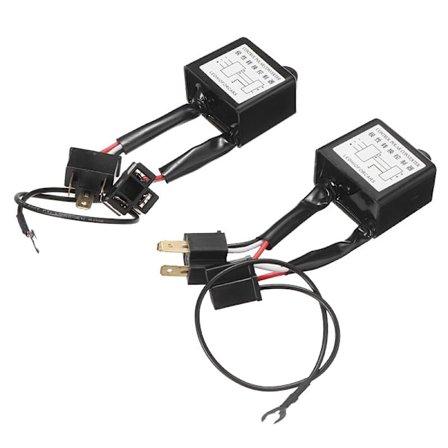 1 par bil LED-strålkastare omvänd polaritetsomvandlare positiv negativ polaromkopplare kabelnätadapter för H4 Xenonljus