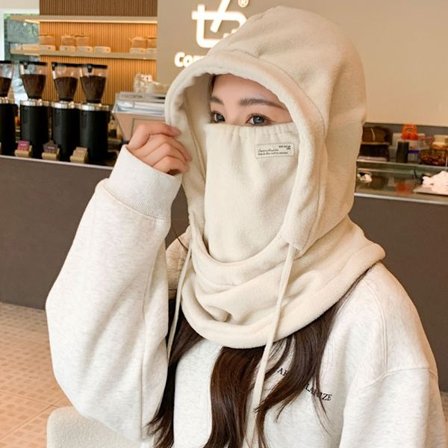 Vinter Cykelkasket Vindtæt Bomber Hat HVID