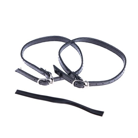 Skodekoration Anti-drop hälband för höga klackar Justerbara Black