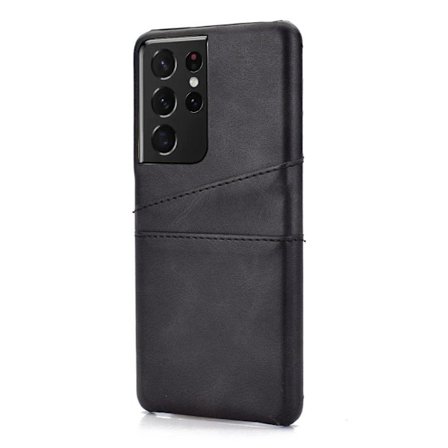 Samsung Galaxy S21 Ultra - Stilsäkert Skal med Korthållare