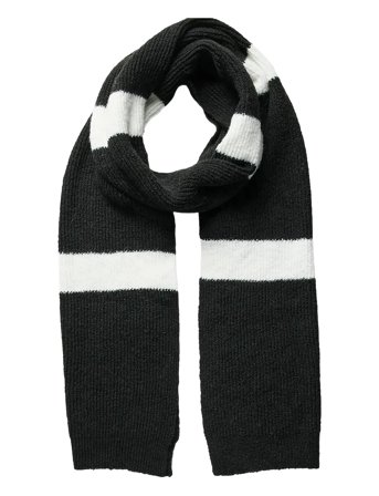 Pcsana Long Scarf Pb Bc Black Pieces