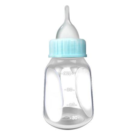 4-paks ammesett for kjæledyr melkeflaske brystvorte for katten mateflasker for små dyr