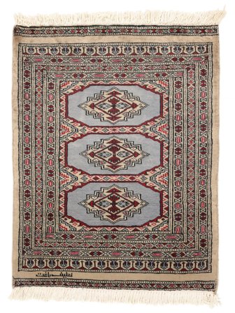 62X82 Tappeto Orientale Pakistan Bukara 2Ply Marrone/Nero (Lana, Pakistan)