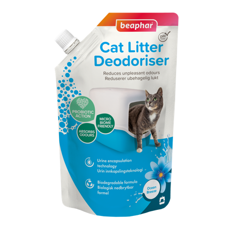 Beaphar Kattetoalett Deo, Havbrisduft - 400g