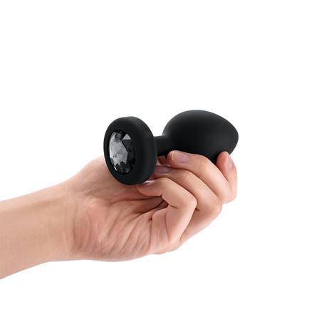 VIBRATING JEWEL PLUG XXL - SVART - Vuxen.se - Buttplug, stora & små butt plugg